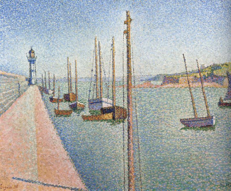 Paul Signac masts portrieux opus Spain oil painting art